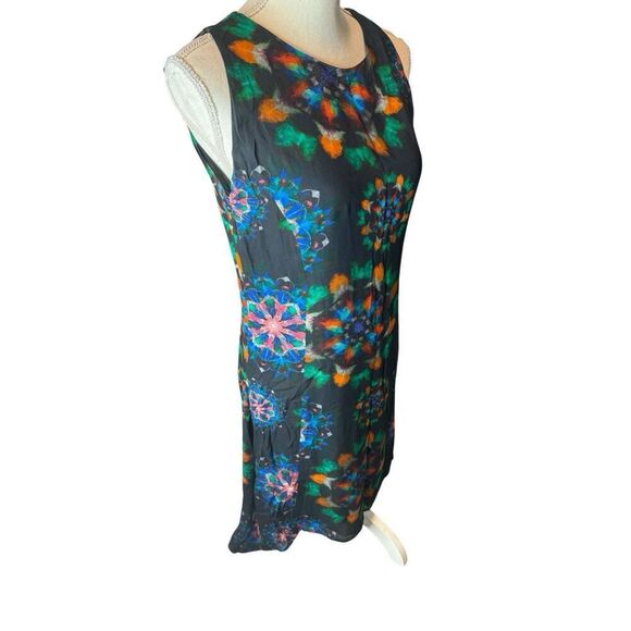 Desigual Multicolored Long Midi Dress Art To Wear Designer Size 42 - Picture 2 of 6